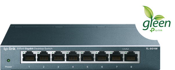 TP-Link TL-SG108 8-Port 10/100/1000 Mb/s Desktop Switch TL-SG108