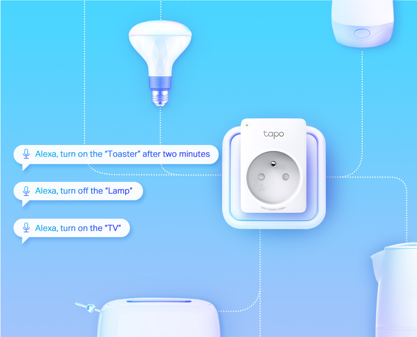 Tapo Matter Prise Connectée WiFi, Prise Intelligente compatible avec Alexa,  Google Home et SmartThings, 10A Type F, Contrôler le radiateur, la  cafetière, la lampe à distance, Tapo P100M : : Commerce, Industrie