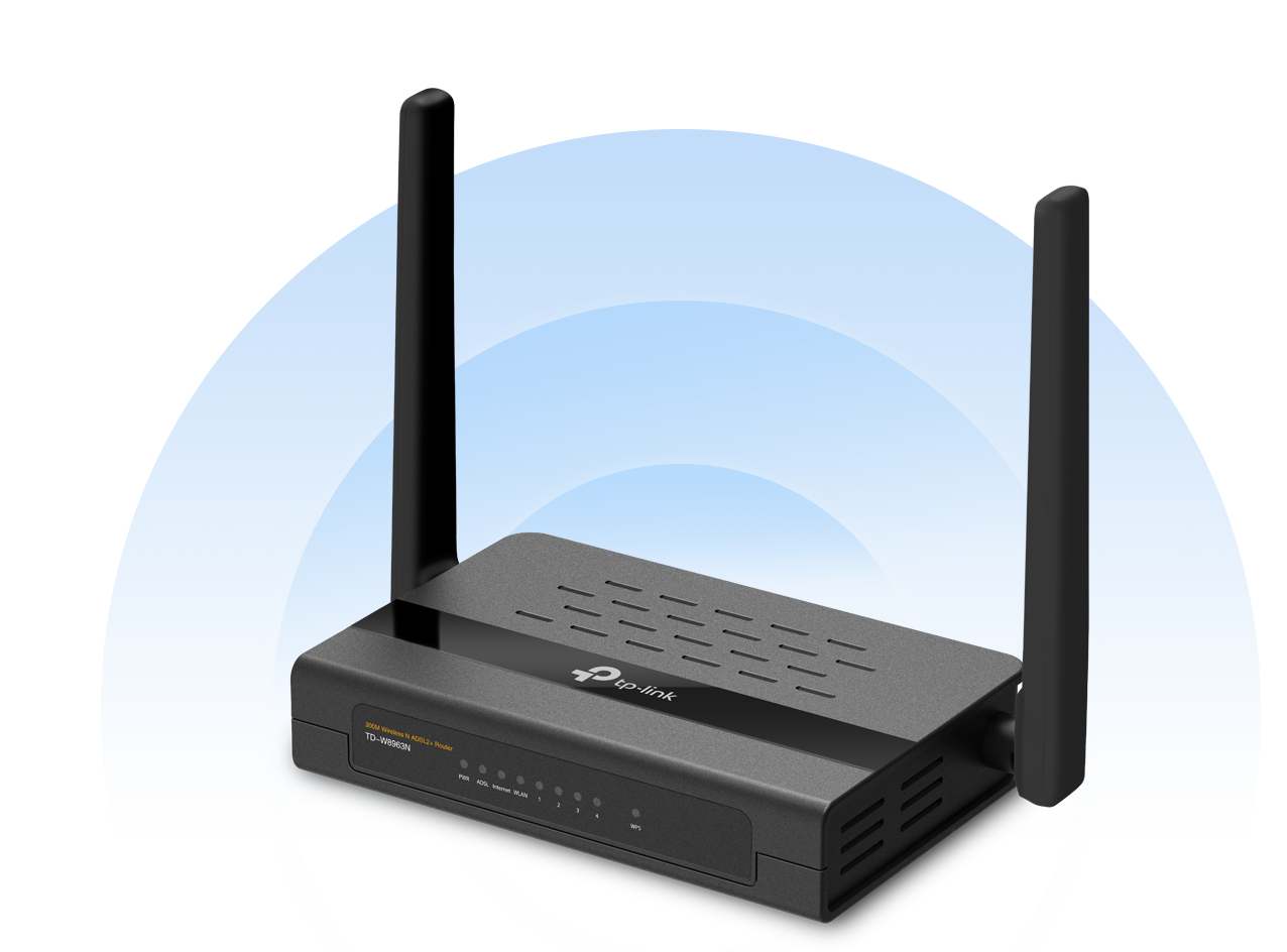 TDW8963N 300Mbps Wireless N ADSL2+ Modem Router TPLink