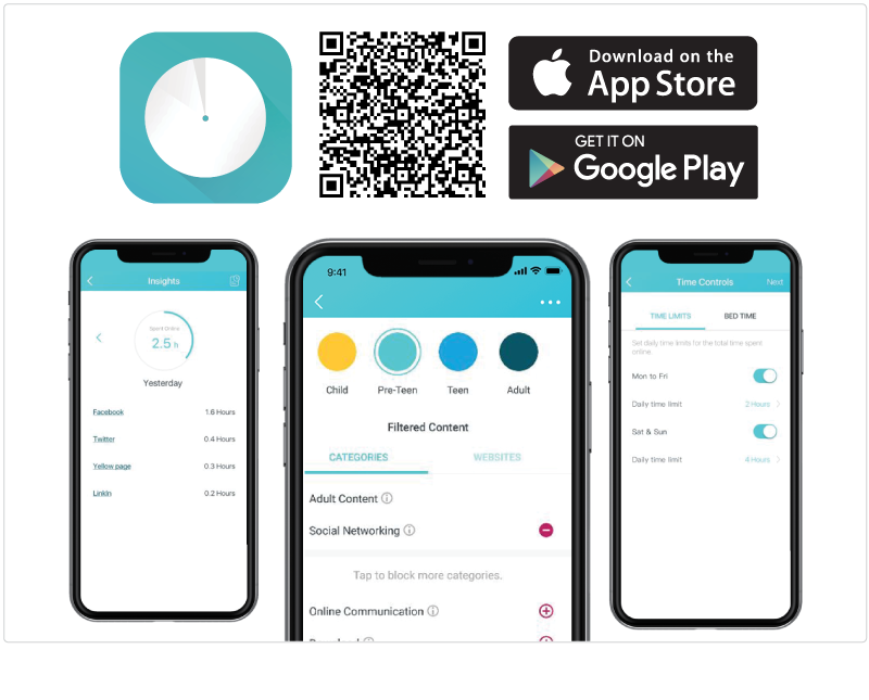Easy setup via app