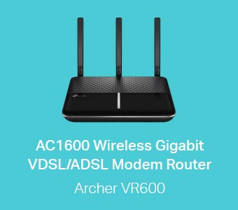 Modem Routeur WiFi AC1600 Gigabit VDSL/ADSL TP-LINK Archer VR600