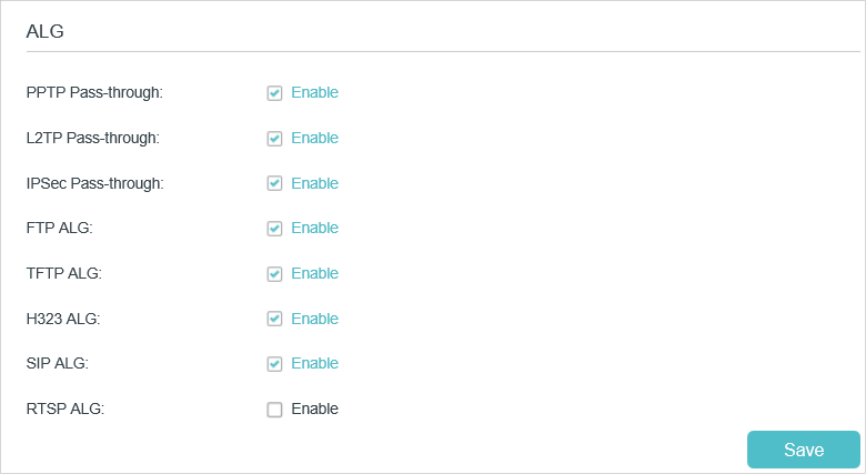pptp passthrough enable or disable pptp passthrough enable or disable