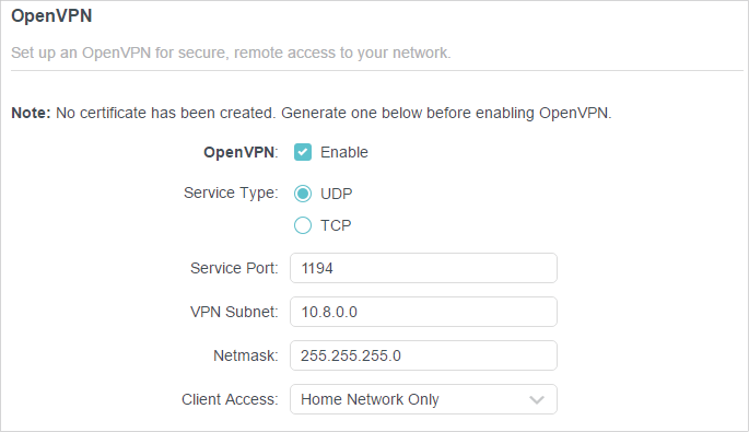 how to change openvpn access server port