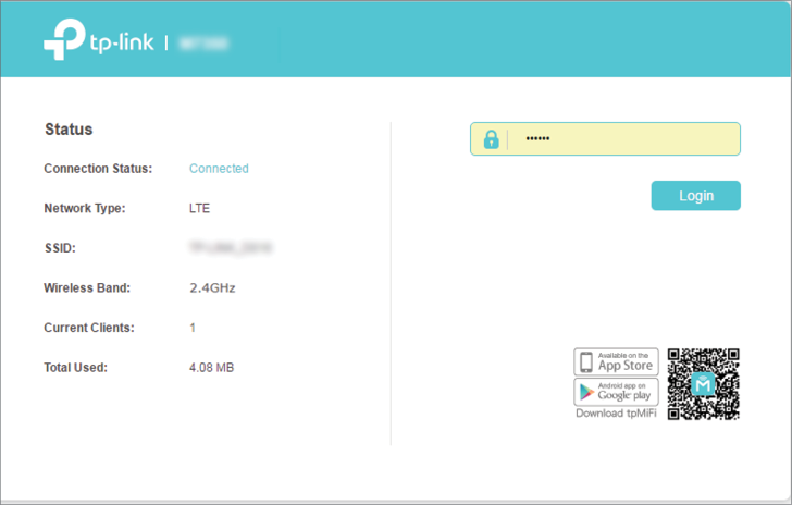 tp link m7000 default password